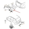 VAG Naujas originalus VOLKSWAGEN Touareg priekinis bamperio centrinis grotelių chromas 7L6853651K2ZZ