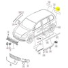 VAG Naujas originalus VOLKSWAGEN Touran chromuotas bagažinės dangčio ženklelis 1T0853687C739