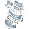 VAG NAUJAS ORIGINALUS VW AMAROK 13-16 PRIEKINIS BUFERIS APATINIS KAIRĖS PUSĖS SPOILERIO APDAILA JUODA