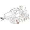 VAG Naujas originalus VW AMAROK (13-17) priekinis dešinysis ratlankio dangtelio apdailos elementas 2HH854732GRU
