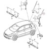 VAG Naujas originalus VW CADDY GOLF GOLF PLUS TOURAN stogo strypo tipo antena 1K0035847 OEM