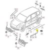 VAG Naujas originalus VW CADDY TOURAN priekinis kairės pusės durų apsauginis apdailos elementas 1T0853515E9B9