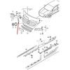 VAG Naujas originalus VW CC R Line priekinis bamperis apatinis dešinysis groteles juodas 3C8853666H041 OEM