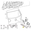 VAG Naujas originalus VW GOLF (12-13) galinės bagažinės ženklelis atbulinės eigos kameros mechanizmas OEM