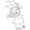 VAG Naujas originalus VW GOLF (2004-2009) galinis stogo spoileris paruoštas 1K6827933DGRU OEM