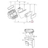 VAG Naujas originalus VW GOLF PLUS interjero priekinis LHD dangtelis peleninei 5M1857351BUTF OEM