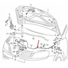 VAG NAUJAS ORIGINALUS VW PASSAT 06-15 CC 09-16 PRIEKINIS DEŠINĖS PUSĖS GAUBTO ATIDARYMO DANGTELIO UŽRAKTAS LAIDAS