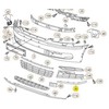 VAG Naujas originalus VW Phaeton 2011-2016 chromuotas dešinysis apsauginis juostelė 3D0807718G2ZZ OEM
