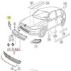 VAG NAUJAS ORIGINALUS VW POLO 10-14 PRIEKINIS BUFERIS DEŠINĖS PUSĖS GROTELIŲ APDAILA JUODA 6R0853666C 9B9