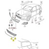 VAG NAUJAS ORIGINALUS VW POLO 2010-2014 PRIEKINIS BAMPERIS APATINIS GROTELĖ Juodas SU CHROMO APDAILAI
