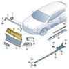 VAG NAUJAS ORIGINALUS VW SCIROCCO 2015-2017 PRIEKINIS BAMPERIS CENTRINIS VIRŠUTINIS GROTELĖ 1K8853653C 9B9