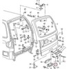 VAG NAUJAS ORIGINALUS VW SHARAN 96-10 GALINIS BAGAŽO SKYRIUS VIDINIS UŽRAKTAS MECHANIZMAS 7M4827505C