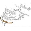 VAG NAUJAS ORIGINALUS VW TIGUAN 07-11 PRIEKINIS BUFERIS APATINIS SATINO Juodas SPOILERIS 5N08059039B9