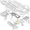 VAG Naujas originalus VW TIGUAN (12-17) dugno dangčio apdaila dešinėje pusėje 5N0825202D OEM