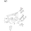VAG Naujas originalus VW TIGUAN vairuotojo pusės lango valdymo jungiklio rėmelio dangtelis 5N186725581U