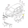 VAG Naujas originalus VW TOURAN (07-15) galinis dešinės pusės durų apsauginis juostelė 1T0853754E9B9