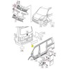 VAG Naujas originalus VW TRANSPORTER (03-11) galinis bagažinės \"CARAVELLE\" užrašas B