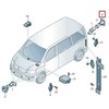 VAG NAUJAS ORIGINALUS VW TRANSPORTER T5 T6 GALINIS BAMPEKAS PDC JUTIKLIO MONTAVIMO LAIKIKLIS KAIRĖJE PUSĖJE
