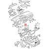 VAG NAUJAS VW TOURAN 5T1 VENT SATIN Juodas/Baltas 5TB819110ICX ORIGINALUS
