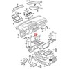 VAG NAUJAS VW TOURAN 5T1 VENT SATIN Juodas/Baltas 5TB819110ICX ORIGINALUS
