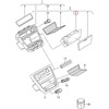 VAG Neu Original VW Golf Plus 05-14 Tiguan 07-17 Priekinis Vidurys Prietaisų Skydelio Peleninė Rinkinys