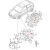 VAG OEM AUDI A3 8PA PRIEKINE KAIKAROS APDAILA SPLASH ŠALMAS 8P0821171G ORIGINALI 2013