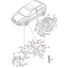 VAG OEM AUDI A3 8PA PRIEKINE KAIKAROS APDAILA SPLASH ŠALMAS 8P0821171G ORIGINALI 2013