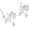 VAG OEM AUDI A3 8V PRIEKINIŲ DEŠINIŲ RATŲ KORPUSO APDAILA 8V0821172J ORIGINALI