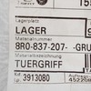 VAG OEM AUDI Q5 8R PRIEKINIŲ KAIRĖS DURŲ IŠORINIS RANKENĖLĖ 8R0837207 GRU ORIGINALI