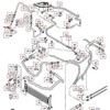 VAG OEM AUDI Q7 4L DEŠINĖS PUSĖS ŠALTOJO SKYSČIO ŽARNOS VAMZDIS 059121398B ORIGINALUS 2015