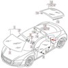 VAG OEM AUDI R8 42 GALINIS KAIRĖS PUSĖS LANGO KETVIRTIS STIKLAS 420845299NVB ORIGINALUS