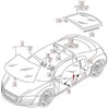 VAG OEM AUDI R8 42 PRIEKINIŲ KAIRĖS PUSĖS DURŲ LANGO STIKLAS 420845201A ORIGINALUS