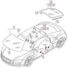 VAG OEM AUDI R8 42 PRIEKINIŲ KAIRĖS PUSĖS DURŲ LANGO STIKLAS 420845201A ORIGINALUS