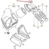 VAG OEM AUDI RS7 SPORTBACK 4G8 VARIKLIO ORA ĮSIURBIMO ŽARNOS 4G0129616A ORIGINALI