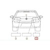 VAG OEM VW GOLF MK7 GALINIS BAGAŽO EMBLEMA ŽENKLAS LOGOTIPAS 5G0853675D2ZZ ORIGINALUS