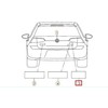 VAG OEM VW GOLF MK7 GALINIS BAGAŽO EMBLEMA ŽENKLAS LOGOTIPAS 5G0853675D2ZZ ORIGINALUS