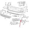 VAG OEM VW GOLF MK7 PRIEKINIO BUFERIO DEŠINIO VENTILIACIJOS GROTELĖ 5G0807028041 ORIGINALI