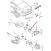 VAG OEM VW JETTA MK6 GALINIS DEŠINIS ŽIBINTAS VIDINIS GINTARAS 5C6945260A ORIGINALUS 2013