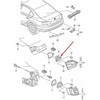 VAG OEM VW JETTA MK6 GALINIS DEŠINIS ŽIBINTAS VIDINIS GINTARAS 5C6945260A ORIGINALUS 2013