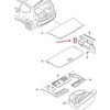 VAG OEM VW UP BAGAŽO SKYRIAUS GRINDŲ KAIRĖS PUSĖS MONTAVIMO BLOKAS 1S0858831F82V ORIGINALUS