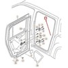 VAG ORIGINAL Durų sandariklis vidinis OEM VW Amarok 2H7839911G9B9