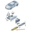 VAG Originali apdailos plokštė durų rankenai AUDI R8 424837240CGRU