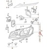 VAG Originali dangtelio dangtelis kairėje VW Touareg 7P5 7P0941607B