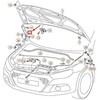 VAG Originali dangtelio vyrių kairė VW Scirocco 1K8823301E