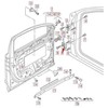 VAG Originali durų vyrių dešinė apatinė AUDI SEAT A3 Cabriolet 8E0831412E