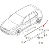VAG Originali kairioji tvirtinimo juostelė VW Golf R32 Gti Rabbit Variant 4Motion 5G0853543A