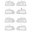 VAG Originali Oro Gido Grotelė Juoda AUDI A5 8W Sportback S5 8W6807681C9B9