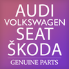 VAG Originalus AUDI Q7 4LB apdaila su emblemą aliuminio šlifuotas sidabras 4L2853189D1NK
