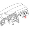 VAG Originalus AUDI Q7 4LB apdaila su emblemą aliuminio 'Trigon' 4L1853190CAR8