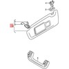 VAG Originalus AUDI saulės skydelis su veidrodžiu ir dangteliu Mėnulio sidabrinė 8U0857551JFT9